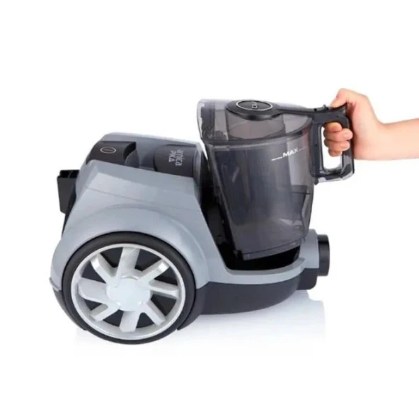Arnica Pika Et14415 Toz Torbasız Elektrikli Süpürge Gri - 3