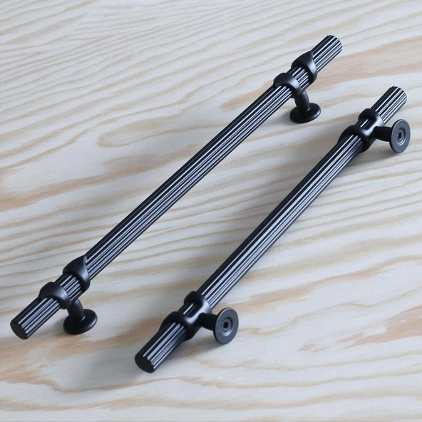 Emir 224 mm Siyah Metal Kulp Mobilya Çekmece Mutfak Dolap Dolabı Kapak Kulpu Kulpları Kulbu - 2
