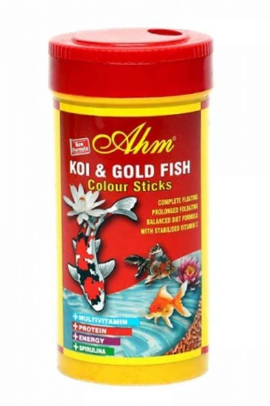 Ahm Koi Goldfish Colour Sticks Balık Yemi 250 ml ürün görseli 1