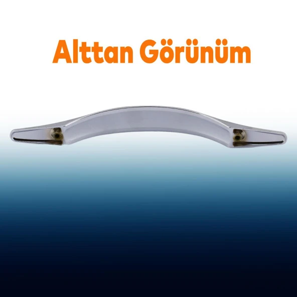 Mobilya Mutfak Dolabı Çekmece Dolap Kapak Kulpu Kulbu Krom Metal Kulp128 mm - Resim 4