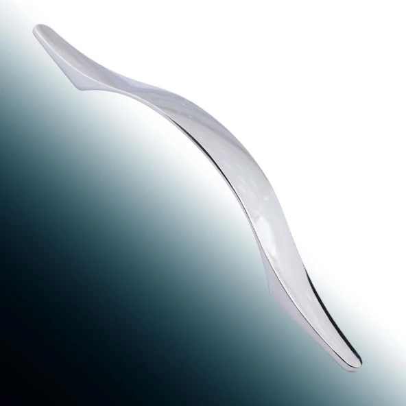 Mobilya Mutfak Dolabı Çekmece Dolap Kapak Kulpu Kulbu Krom Metal Kulp128 mm - Resim 5