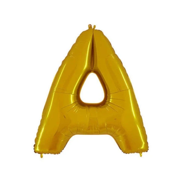 A Harf Altın Folyo Balon 40 inc 100 cm ürün görseli