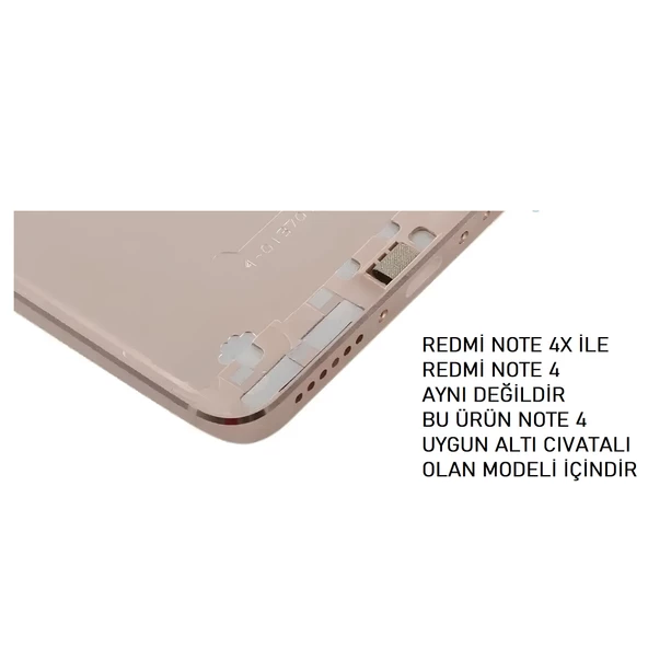 Xiaomi Redmi NOTE 4 FULL Kasa Arka Kapak Takım GOLD - 2