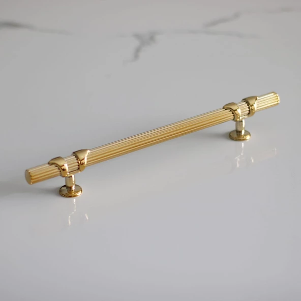 Emir 128 mm Gold Altın Metal Kulp Çekmece Mobilya Mutfak Dolabı Dolap Kapak Kulpları Kulbu Kulpu - Resim 5