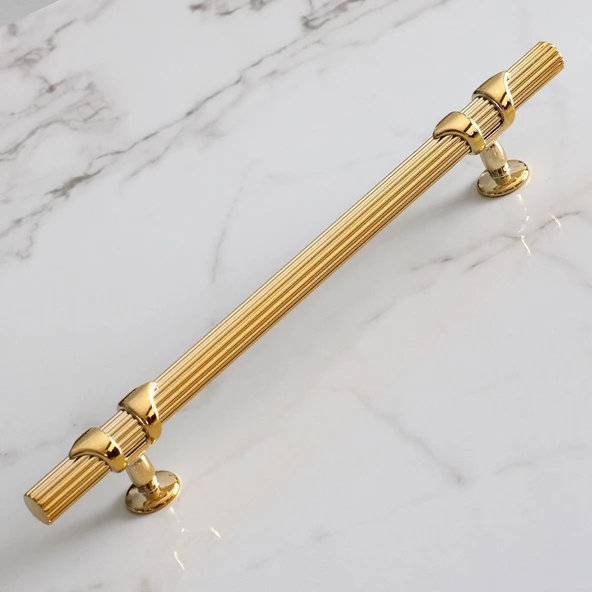 Emir 128 mm Gold Altın Metal Kulp Çekmece Mobilya Mutfak Dolabı Dolap Kapak Kulpları Kulbu Kulpu - Resim 4
