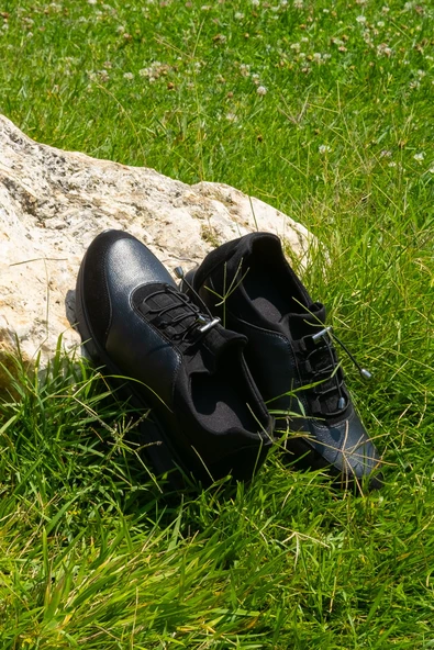 +7 cm Boy Uzatan Gizli Topuklu Bağcık Detaylı Erkek Spor Ayakkabı, Sneaker - 7