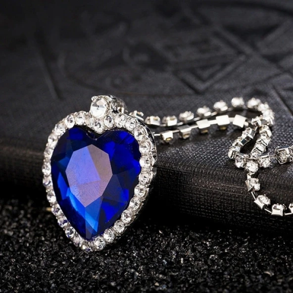 Titanic Kalp Okyanus Aşk Pırlanta Taş Görünümlü Hediye Kutulu DT0012 ürün görseli 1