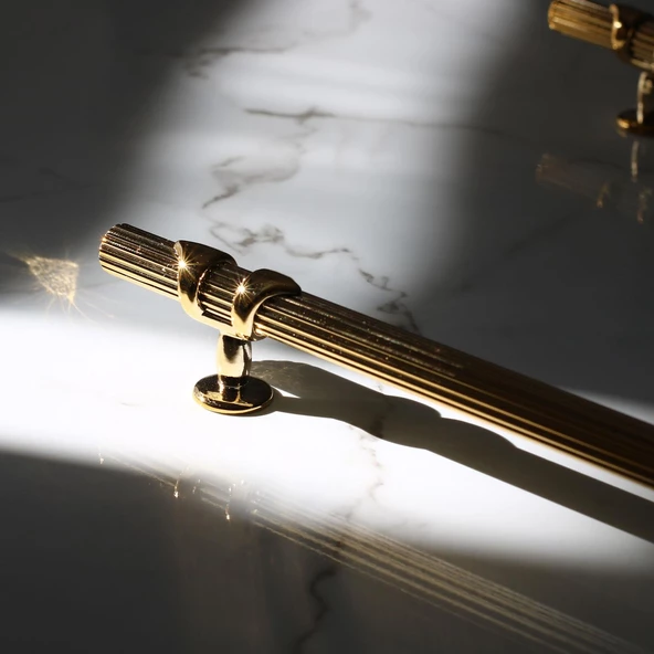 Emir 160 mm Gold Altın Metal Kulp Mobilya Çekmece Mutfak Dolap Dolabı Kapak Kulpları Kulbu Kulpu - 2