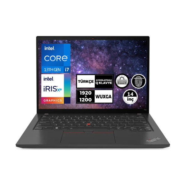 Lenovo Thinkpad T14 G4 i7-1355U 24GB 512GB SSD 14" WUXGA Fdos Taşınabilir Bilgisayar 21HES91FTX 001