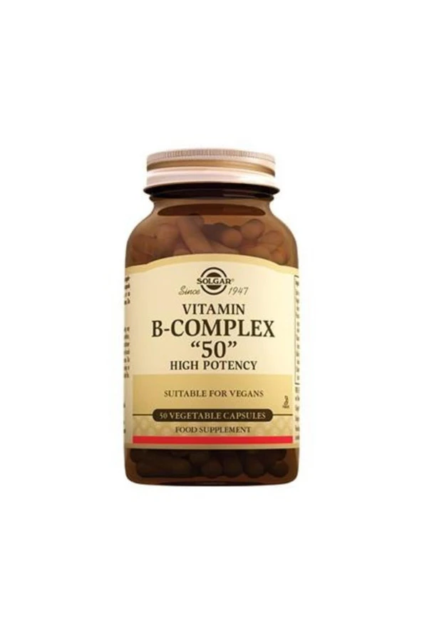 Solgar Vitamin B Complex 50 Mg 50 Kapsül