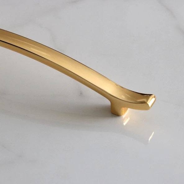 Merve (160 MM-16 CM) Gold Altın Metal Kulp Çekmece Mobilya Mutfak Dolap Kulpları Dolabı Kulbu Kulpu - 6