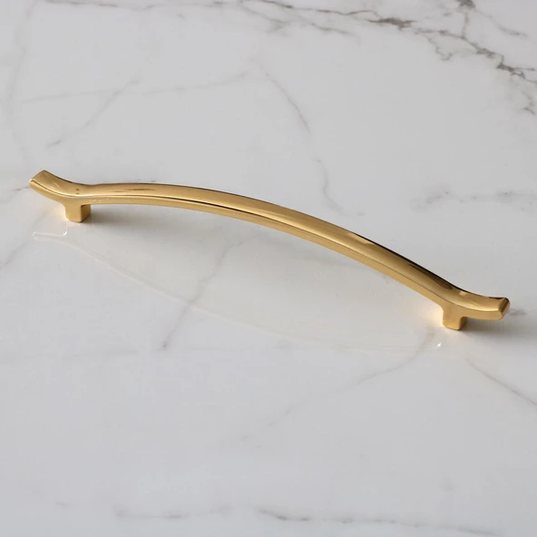 Merve (160 MM-16 CM) Gold Altın Metal Kulp Çekmece Mobilya Mutfak Dolap Kulpları Dolabı Kulbu Kulpu - 3