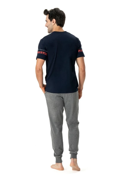 U.s Polo Assn. 18790 Erkek Pijama Takımı - Resim 4