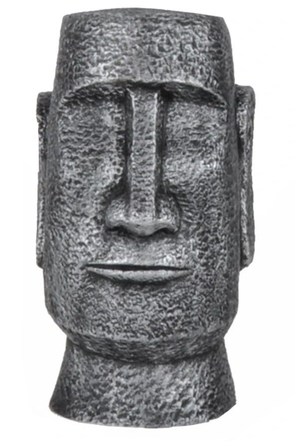 qdec Modern Dizayn Moai Biblo Gümüş