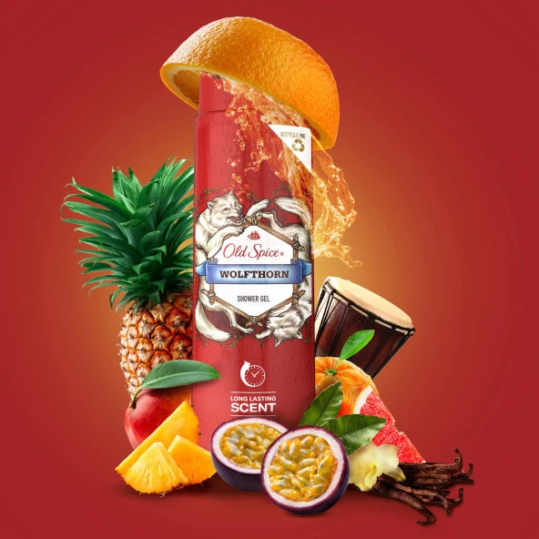 Old Spice Duş Jeli Wolfthorn 400 ml 4 Adet - 2