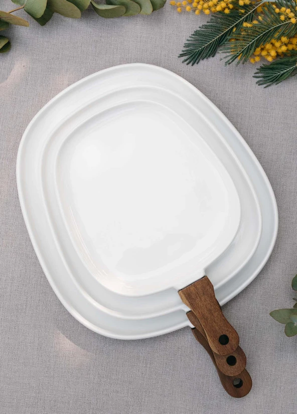 The Mia Woody Porselen Servis 44x30 cm - Resim 3