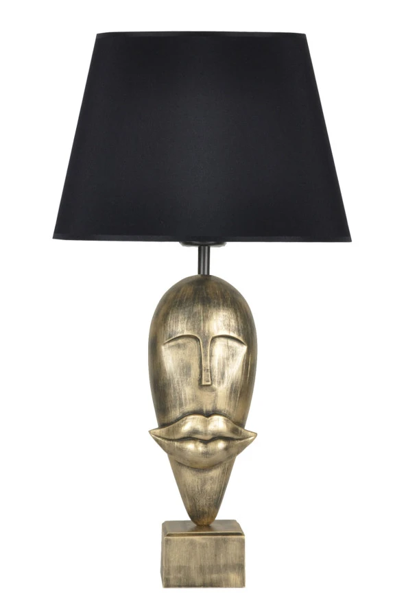 qdec Modern Dizayn Afrika Abajur Gold Siyah