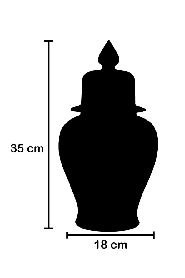 qdec Bleu Blanc Şah Vazo Şakayık - 2