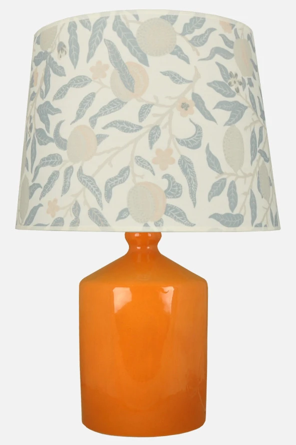 qdec Seramik Küp Vazo Abajur Hardal - Nar