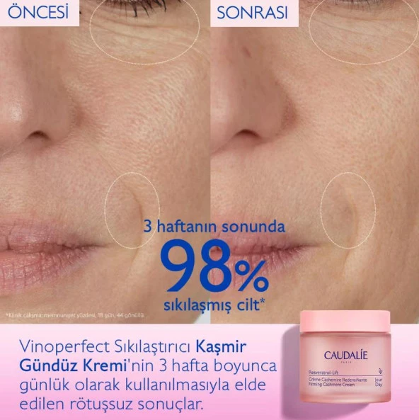 Caudalie Resveratrol Lift Sıkılaştırıcı Kaşmir Krem 50 ml - Resim 2
