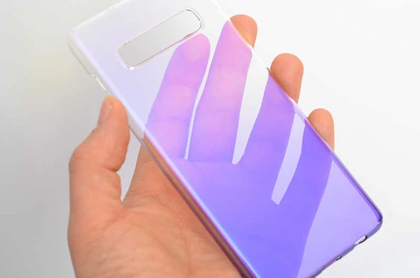 Galaxy S10 Kılıf Parlak Renk Geçişli Kılıf - Resim 9