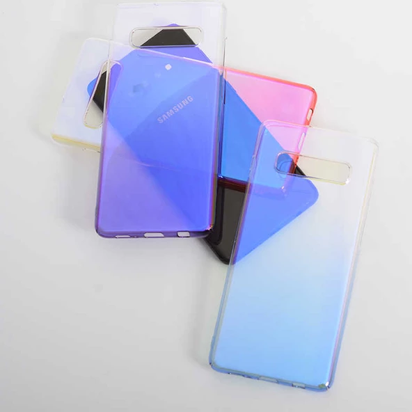 Galaxy S10 Kılıf Parlak Renk Geçişli Kılıf - Resim 11