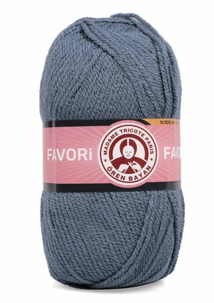 Ören Bayan Favori Örgü İpi - Kömür Mavi - 1 Adet - ( Renk Kodu : 018 ) ürün görseli 1