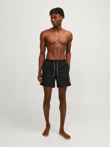 JACK JONES Erkek Beli Lastikli Deniz Şortu 12225961 - 3