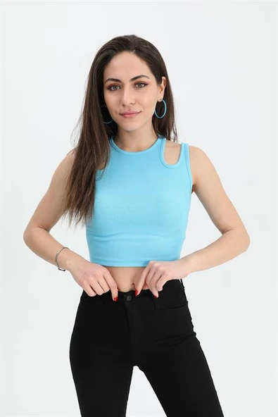 Atlet Çift Askılı Kaşkorse - Mavi ürün görseli 1