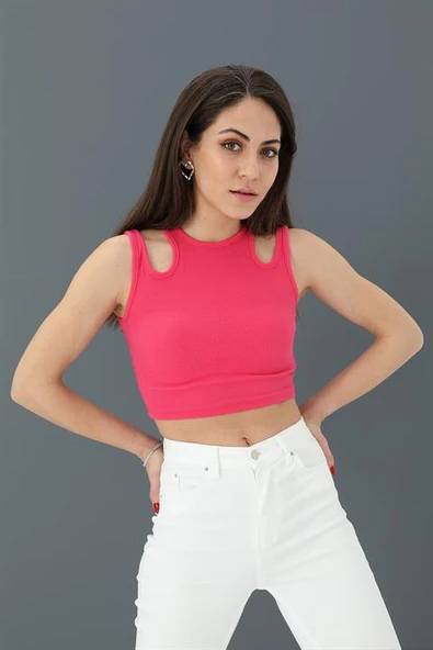 Atlet Çift Askılı Kaşkorse - Fuşya ürün görseli 1