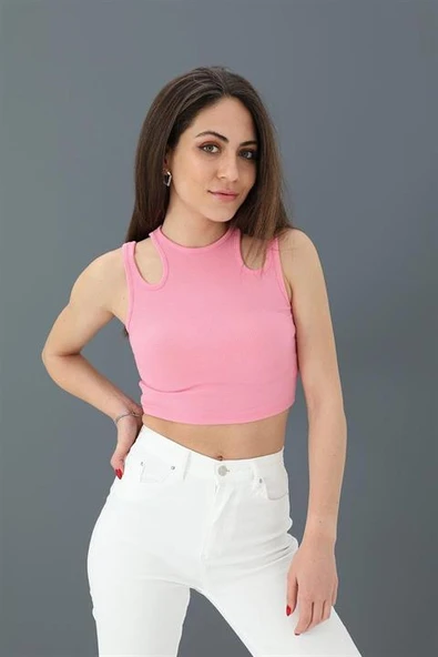 Atlet Çift Askılı Kaşkorse - Pudra - Resim 2