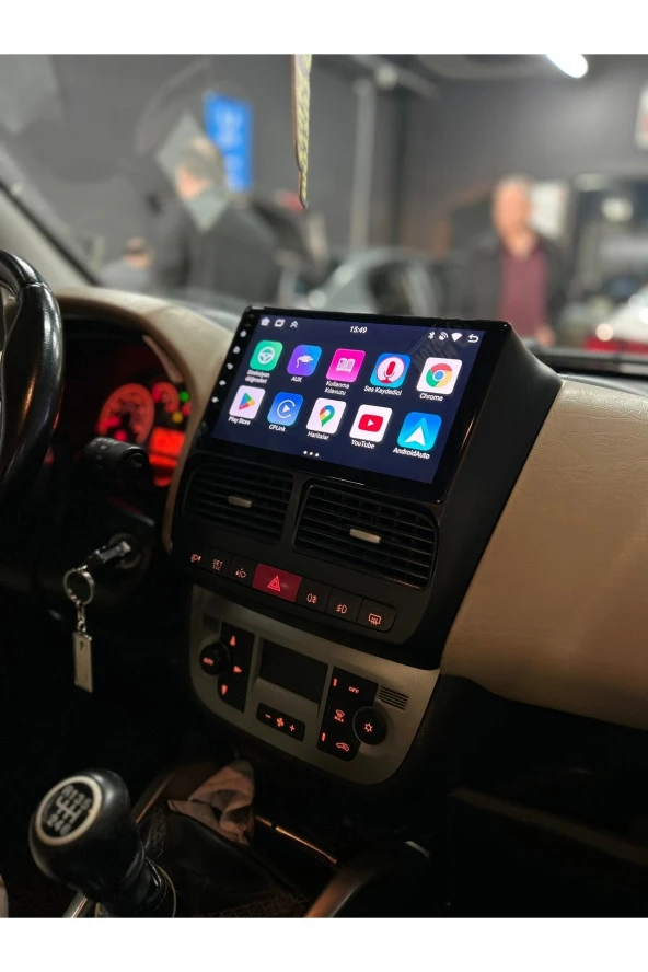 Fiat Doblo Çerçeveli Android 12  uyumlu Multimedya Carplay 4GB RAM+64GB HDD Navigasyon Ekran