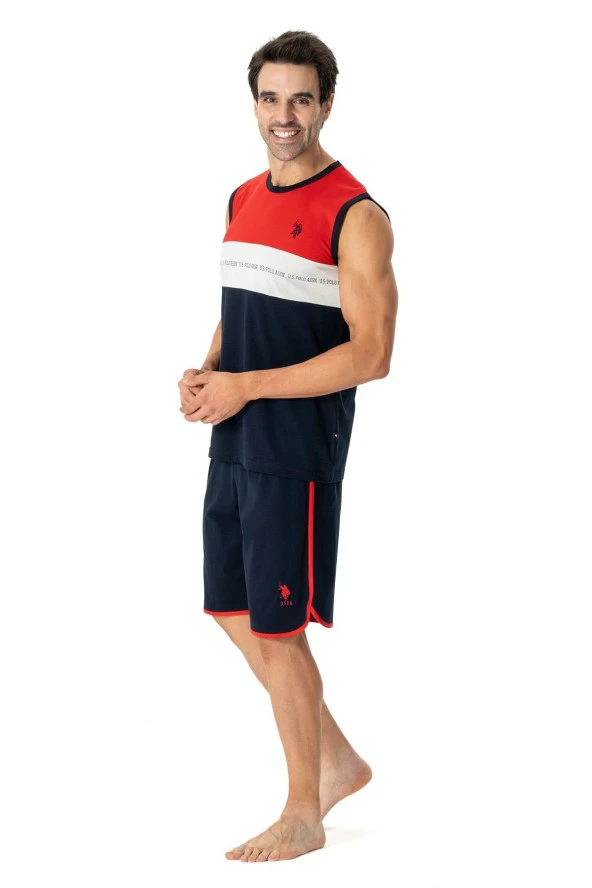 U.s. Polo Assn. 18776 Erkek Kalın Askılı Şortlu Pijama Takımı