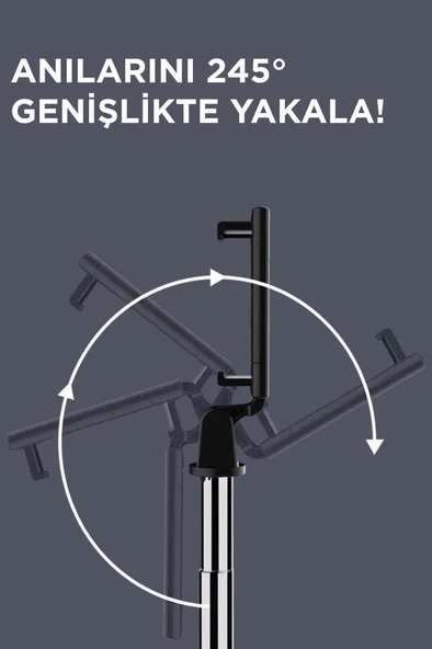 Torima Uzaktan Kumandalı K07 Mini Kablosuz Selfie Çubuğu - 5