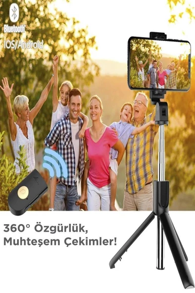 Torima Uzaktan Kumandalı K07 Mini Kablosuz Selfie Çubuğu - 6
