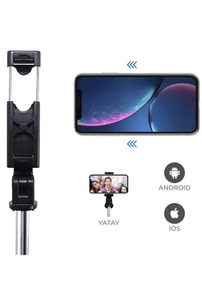 Torima Uzaktan Kumandalı K07 Mini Kablosuz Selfie Çubuğu - 4