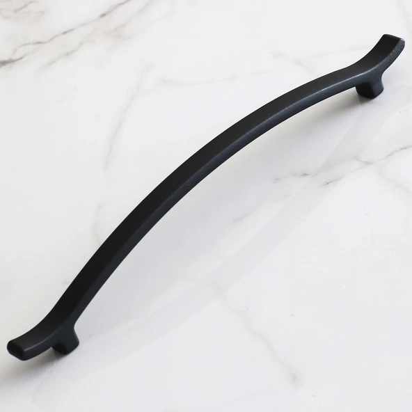 Merve (160 MM - 16 CM) Mat Siyah Metal Kulp Mobilya Çekmece Mutfak Dolap Kulpları Dolabı Kulbu Kulpu - Resim 3