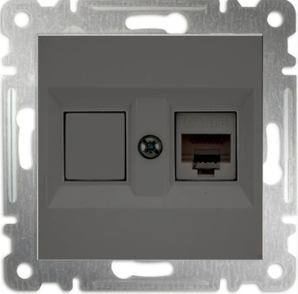 Makel Karea Füme CAT6 Boş Data Prizi