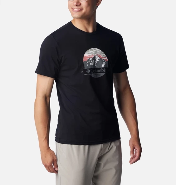 Columbia CSC M Scoped Viev Ss Tee Erkek Kısa Kollu Tişört CS0369-010 - Resim 5