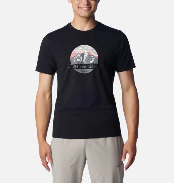 Columbia CSC M Scoped Viev Ss Tee Erkek Kısa Kollu Tişört CS0369-010 ürün görseli