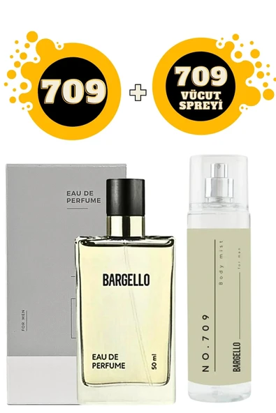 709 Edp Oriental 50 ml Erkek kokusu + No:709 210 ml Body Mist Vücut Spreyi