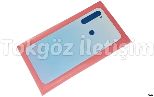 Tkgz Xiaomi Redmi NOTE 8 Arka Pil Batarya Kapağı (CAM) BEYAZ - Resim 2