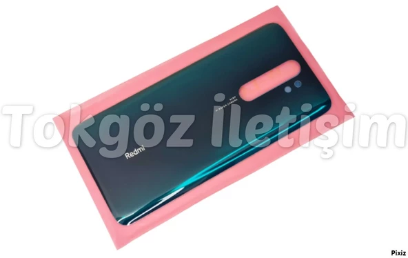 Tkgz Xiaomi Redmi NOTE 8 PRO Arka Pil Batarya Kapağı (CAM) YEŞİL - Resim 2