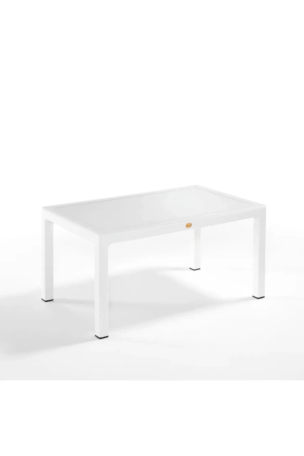 Almina Rattan Masa Takımı 90x150 Camlı Masa 4 Kişilik Bambu Sandalye Seti Bahçe Balkon Teras Takımı - 2