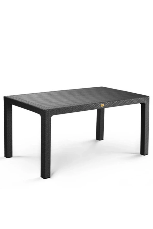 Almina Rattan Masa Takımı 90x150 Camlı Masa 4 Kişilik Rattan Sandalye Seti Bahçe Balkon Teras Takımı - 2