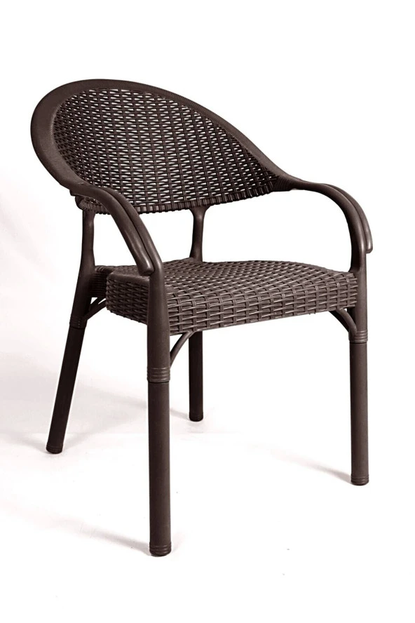 Almina Rattan Masa Takımı 90x150 Camlı Masa 4 Kişilik Bambu Sandalye Seti Bahçe Balkon Teras Takımı - Resim 4