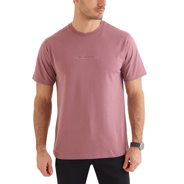 Columbia CSC Bar Split Graphic Kısa Kollu Erkek T-shirt Kırmızı CS0121-609 - Resim 4