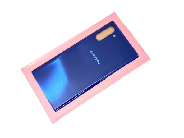 Tkgz Samsung Galaxy NOTE 10 Arka Pil Batarya Kapağı (CAM) MAVİ
