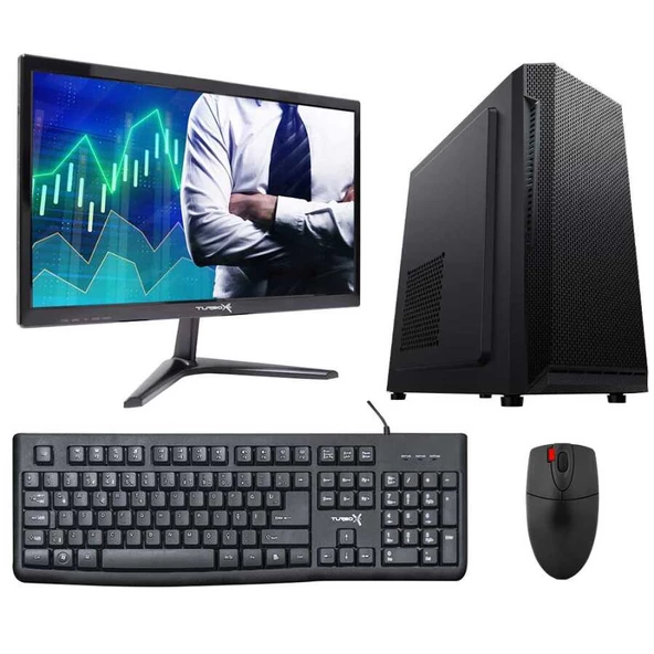 Turbox Tx5243 Intel Core i5 2400 8GB Ram 256GB SSD 19.5 inç Monitör Masaüstü Ofis Bilgisayarı