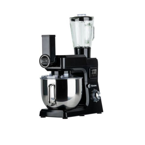 Yasomi 1511bml 7 litre Led Ekranlı Kıyma Çekme Aparatlı Blender Stand Mikser Mutfak Şefi (siyah) - 3